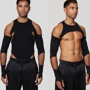 Salt and Murphy black body suit men two set